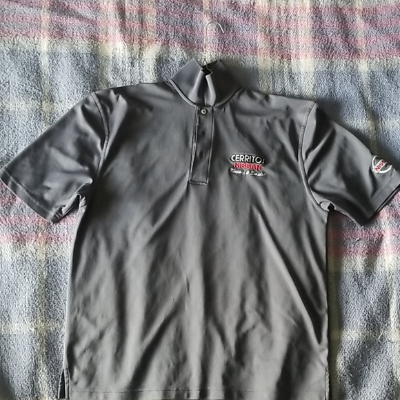Grey Nissan Easy Breath Golfing Style Polo - Picture 1 of 2